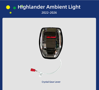 Éclairage ambiant de haute qualité pour l'intérieur de Toyota Highlander-Plusieurs options de couleur pour une ambiance de cabine de voiture familiale personnalisée