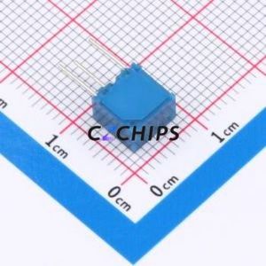 Resistencia Ajustable/Potenciómetro 3362X-103-3H, Componente de Orificio Pasante (THT)-3P, Resistencia de 7x6.8mm, 10kOhm, 10%, 500mW, 250ppm ℃ - Product Image 2