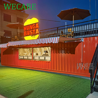 WECARE Restaurant conteneur préfabriqué personnalisé à deux étages café bar boulangerie café kiosque alimentaire avec cuisine complète