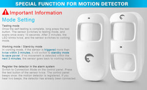 Détecteur de mouvement PIR humain Etiger Alarm D1A 433 MHz compatible avec les systèmes d'alarme WiFi 2G 4G GSM S4 S3b - Product Image 5