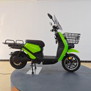 Venta al por mayor 2026: Motocicleta eléctrica de 2000W de largo alcance para reparto de alimentos, tipo pedal, con cesta delantera y caja trasera grande opcional. - Product Image 6