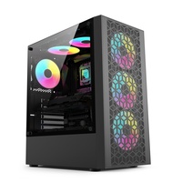 AntarcChill New Product Tempered Glass Gaming Computer Case Cpu Cabinet Computer Case Desktop Computer Gaming Pc Case ATX