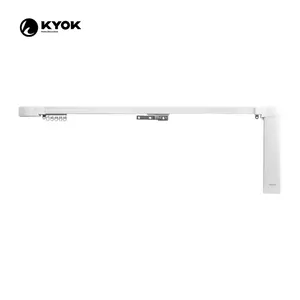 KYOK high quality curtain rods and tracks motor control aluminium curtain rails 6 m electric curtain rails for living room