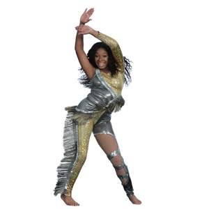 Uniformes personalizados de alto rendimiento para competiciones de baile de salón de Majorette y <span class=keywords><strong>Latino</strong></span> - Product Image 6