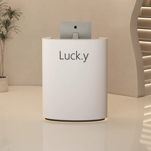 Mostrador Pequeño de Diseño Moderno para Barbería, Salón, Centro Comercial, Minibar, Uso como Caja para Manicura con Luces, Popular para Tiendas de Ropa - Product Image 5