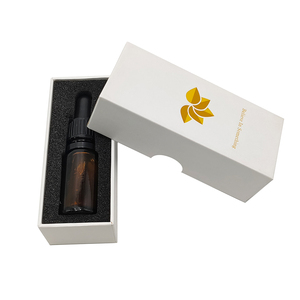 Caja de aceite para el cuidado de la piel personalizada con bandeja de espuma negra Caja de regalo para paquete de papel de regalo de aceite de esencia de fragancia - Product Image 6