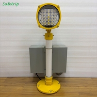 Sistema de Luces Intermitentes Secuenciales Elevadas LED Certificado por ICAO de la Marca Safetrip, Destello Blanco Unidireccional para Soluciones de Iluminación de Aeropuertos