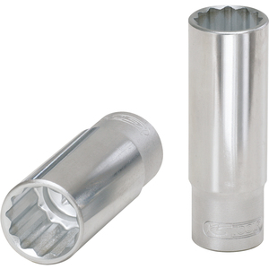 ULTIME®Douille de 8 mm à 12 points de 1/4 pouces Cr-V finition chromée qualité bricolage avec fonctions carrées et hexagonales Support OEM personnalisable - Product Image 1
