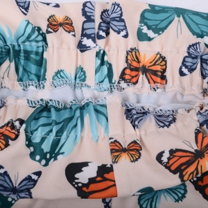 Pantalones Cortos de Bebé para Niñas, Tejidos, Casuales, con Estampado Floral, Cintura Media Elástica, con Diseño de Mariposa - Product Image 5