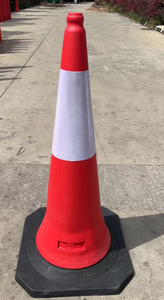 Cône <span class=keywords><strong>de</strong></span> sécurité routière réfléchissant en caoutchouc <span class=keywords><strong>de</strong></span> 1 mètre - Product Image 4