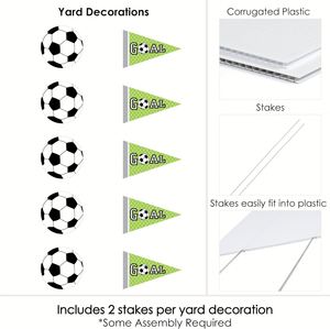 Weather Resistant High Definition <b>Customized</b>-Yard-Signs-18x24-with-H for Fan Gathering Spot & Soccer Night Match - Product Image 2