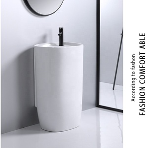 <span class=keywords><strong>Lavabo</strong></span> de salle de bains en céramique, une pièce, <span class=keywords><strong>sur</strong></span> pieds - Product Image 5