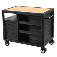Carro de Almacenamiento Multiusos de Acero Reforzado GATmatic con Soporte OBM, para Herramientas de Taller y Garaje