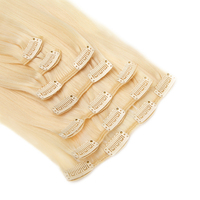 Extension de cheveux brésiliens naturels remy sans couture pour femme blanche