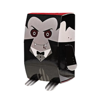 Boîte cadeau à ouverture fenêtre sur le thème des animaux de dessin animé, en carton recyclé de 2 mm, pour emballage de produits de soin, aliments pour bébés et bonbons