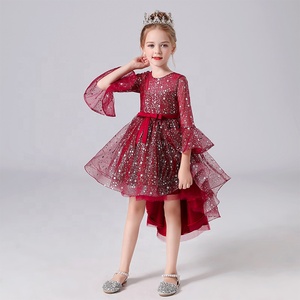 Girls Seasons Long Sleeve Princess <strong>Dress</strong> <strong>Plus</strong> <strong>Size</strong> Children's Party Gown - Product Image 3