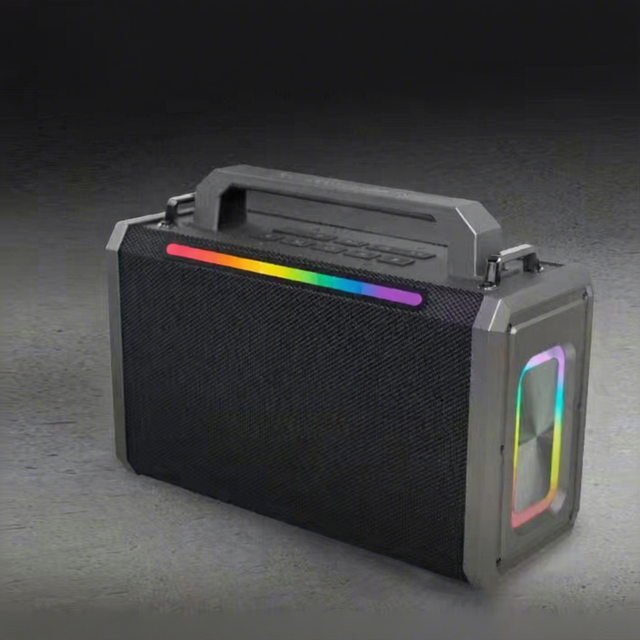 Portable L208 100W Dual 4" Woofer for 5.3 Karaoke Speaker Wireless Microphone RGB LED 10000mAh Battery for Outdoor Parties
