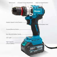 Perceuse électrique sans fil Mamidw, design ergonomique, construction robuste, visseuse sans fil puissante, pour batterie 18V