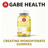 Gummies de créatine monohydrate à l'ananas, marque privée OEM, 60 unités, absorption élevée, force musculaire, endurance, fitness, logo personnalisé