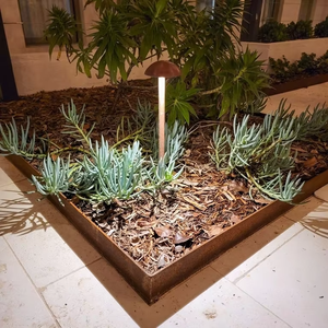 Garden Corten Steel Landscape Grass <b>Edging</b> Ornament Art Deco Style Weather Resistant Waterproof Customizable Dimensions <b>Black</b> - Product Image 4