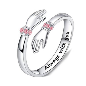 Anillo Ajustable de Alta Calidad, Nuevo, en Oferta, con Grabado de Letras, Ideal para Regalo de Amistad, para Mejores Amigos, Amantes, o para Mamá - Product Image 2
