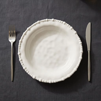 Service de vaisselle en porcelaine perlée irrégulière française TECANXIN, assiettes, bols, tasses, soucoupes, assiettes à dessert, assiettes à dîner, origine Guangdong moderne