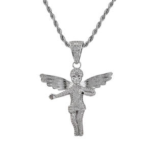 Collier ange ailé, <span class=keywords><strong>accessoires</strong></span> pour hommes, style streetwear, hipster, hip hop - Product Image 4