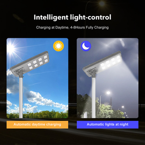 Usine directe extérieur étanche bosse de route Ip65 intégré 400w 600w 800w 1000w tout en un <span class=keywords><strong>led</strong></span> lampadaire solaire - Product Image 4