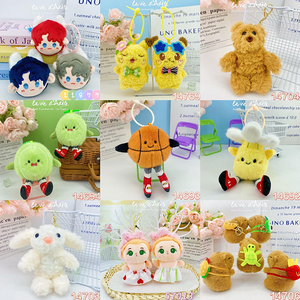 Portachiavi di Alta Qualità da 4 Pollici con Ciondolo Animale: Pinguino, Orso, Rana, Barcellona - Peluche Imbottito in Cotone PP, Regalo Perfetto - Product Image 2