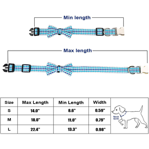 Plaid BowTie Chic Adjustable <strong>Pet</strong> Collar - Fashion <strong>Pet</strong> <strong>Accessories</strong> - Product Image 6