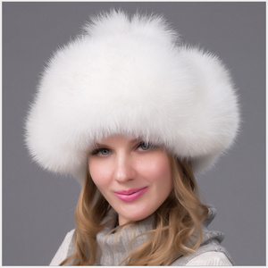 Gorro de Piel de Zorro Auténtica, Color Rosa, con Orejeras, para Mujer, Nuevo Modelo <span class=keywords><strong>2019</strong></span> - Product Image 2