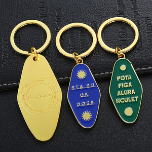 Tùy Chỉnh Khuôn Mở Khuyến Mại Vàng Bạc Mạ Retro Cổ Điển Mềm Men Kim Loại Khách Sạn Keychain Motel Vòng Chìa Khóa <span class=keywords><strong>Tag</strong></span> - Product Image 6