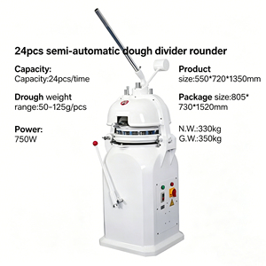 Diviseuse et bouleuse de pâte automatique industrielle <span class=keywords><strong>ITO</strong></span> en acier inoxydable robuste, capacité 24 pièces, 750W, économie d'énergie - Product Image 2