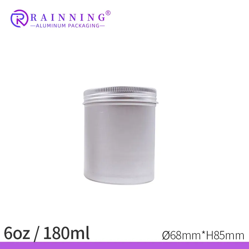 5ml 10ml 20ml 30ml 50ml 60ml 80ml 100ml 150ml 200ml 50g Round Aluminum Cosmetic Tin Containers Aluminum Tin Jar with Screw Top