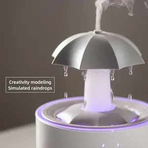 Creative Umbrella Water Drop Air <b>Humidifier</b> with Colorful Light Raindrop Aroma Essential Oil <b>Diffuser</b> Aromatherapy <b>Humidifier</b> - Product Image 4