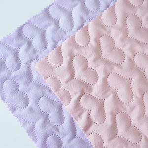 कारखाने प्रत्यक्ष मखमल हृदय अल्ट्रासोनिक उभरा हुआ क्लुटेड कपड़े pu लेटेड लुगम्य सोफे कवर और बैग और खिलौने के लिए कुशन - Product Image 3