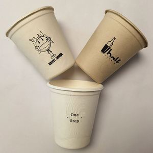 Vasos Desechables Resistentes, Biodegradables, de Caña de Azúcar, No Tóxicos, Inodoros, para Almuerzo Estudiantil, Bebidas para Llevar de Oficina - Product Image 4