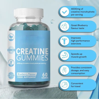 Gommes de monohydrate de créatine 3000 mg aromatisées aux fruits naturels Supplément de créatine végétarien pour adultes