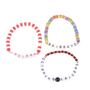 Yima Jewelry Polymer <b>Clay</b> <b>Bracelet</b> With English Letters Colorful <b>Beaded</b> Kids Jewelry For Gift Tourist Souvenirs - Product Image 4