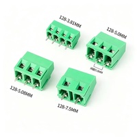 Bloc de bornes vertical 2P pour montage sur circuit imprimé, pas de 5,08 mm, connecteur Eurostyle 10A 300V pour armoire PLC