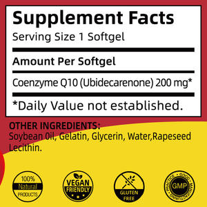 <span class=keywords><strong>CoQ10</strong></span> Softgels helfen, freie Radikale im Körper zu bekämpfen und Zellen für Männer und Frauen zu schützen <span class=keywords><strong>CoQ10</strong></span> Nahrungs ergänzungs mittel - Product Image 3