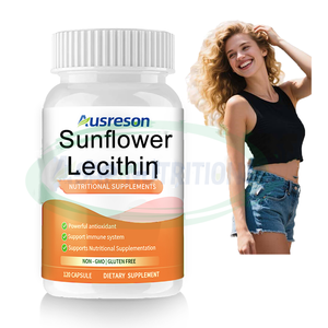 Lécithine de tournesol ASAP OEM, qualité alimentaire, certifiée Halal/Kosher, capsules de complément alimentaire pour adultes, soutien beauté - Product Image 1