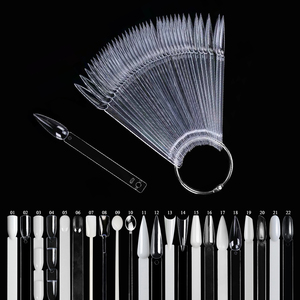 BIN Muestras de <span class=keywords><strong>uñas</strong></span> Puntas redondas ovaladas <span class=keywords><strong>para</strong></span> mostrar Muestras Paleta de esmalte de <span class=keywords><strong>uñas</strong></span> de gel Tabla de colores Herramientas de práctica de manicura - Product Image 6
