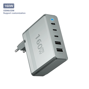 Bộ chuyển đổi du lịch 5 cổng USB C GaN sạc nhanh OEM ODM tùy chỉnh logo, bộ sạc đa cổng cho Iphone Macbook Samsung <span class=keywords><strong>Pixel</strong></span> Hp 160W - Product Image 1