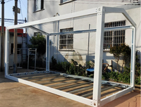 Structure Modulaire Préfabriquée en Acier Galvanisé à Chaud pour Conteneur Plat de 20 pieds – Cadre de Cabine Démontable
