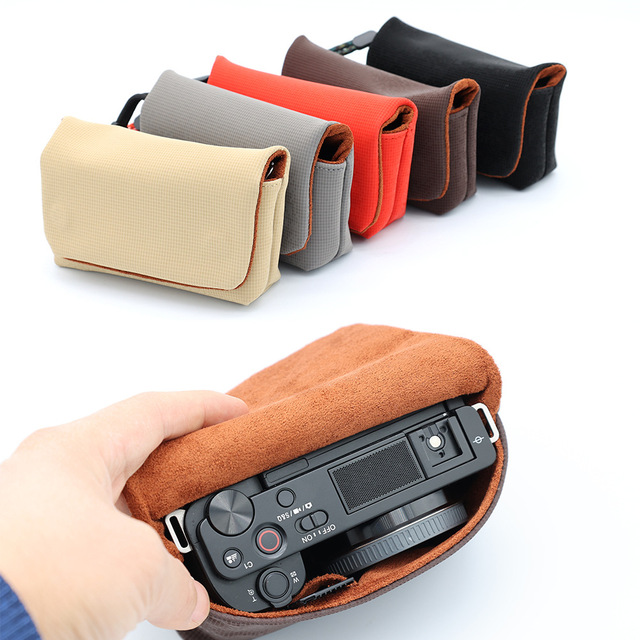 Camera Storage Bag Portable Camera Bag Case Storage Pouch for Sony ZV1 ZVE10 for Canon G7X III Etc.