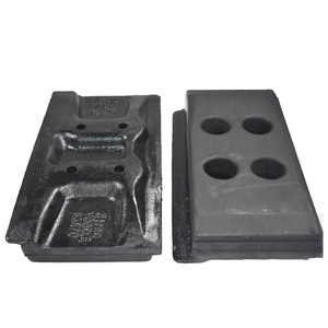 Asphalt Paver <strong>Rubber</strong> Track <strong>Pad</strong> 300x130mm 2046286 2360892 for Vogele ABG Dynapac Paver Parts - Product Image 2