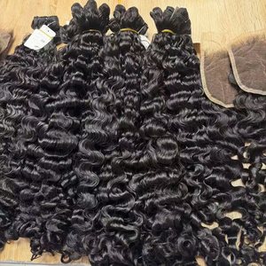 Extensiones de Cabello Natural Ondulado y Liso, Cabello Humano de un Solo Donante, Trama Doble, 100% Natural Sin Procesar, Precio de Fábrica - Product Image 3