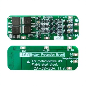 3S 20A 12.6V แบตเตอรี่ Li-Ion BMS โมดูล 18650 เครื่องชาร์จ PCB บอร์ดป้องกันสำหรับมอเตอร์สว่านไฟฟ้า - Product Image 4