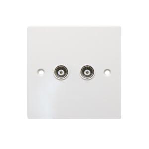 Produit de fiches et prises coaxiales à <span class=keywords><strong>double</strong></span> sortie - Product Image 1